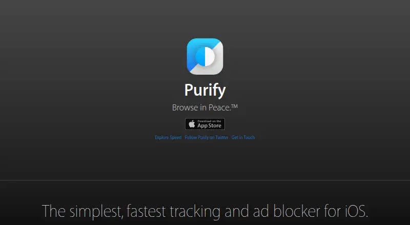 Purify screenshot