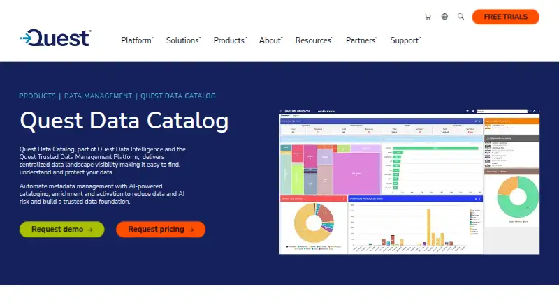 Quest Data Catalog screenshot