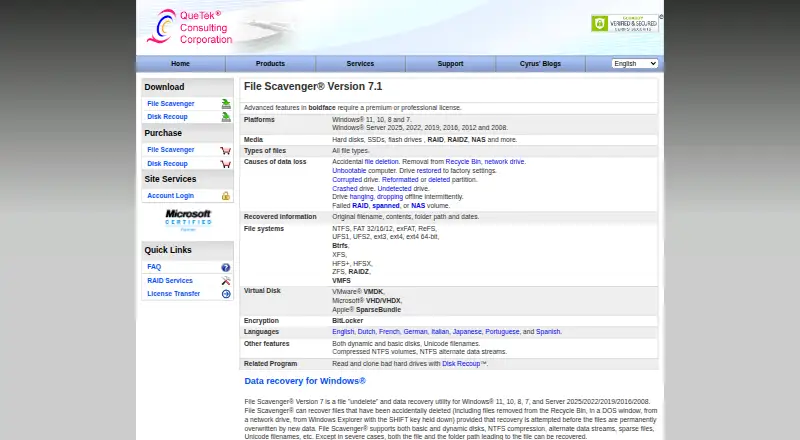 File Scavenger screenshot
