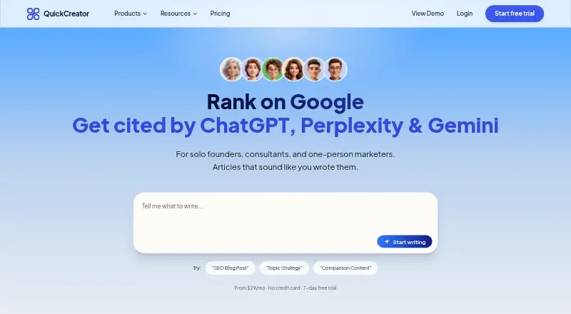 QuickCreator screenshot