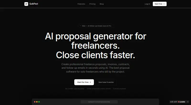 QuikPact screenshot