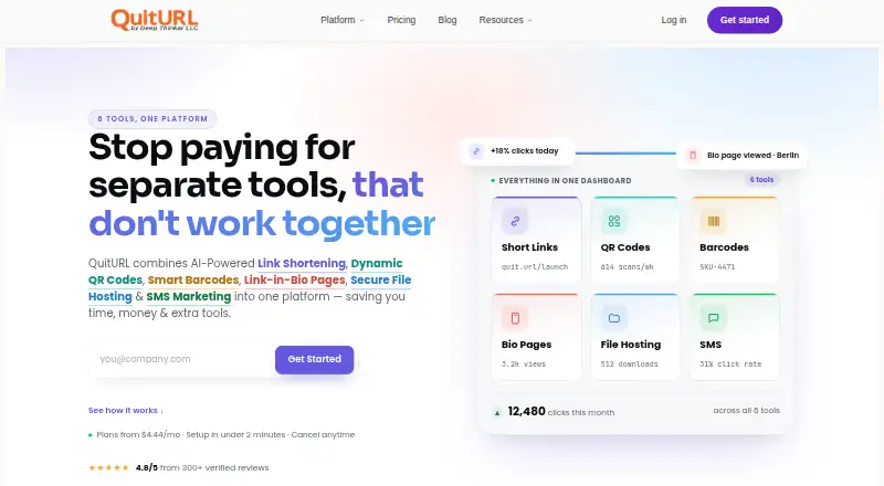 QuitURL screenshot