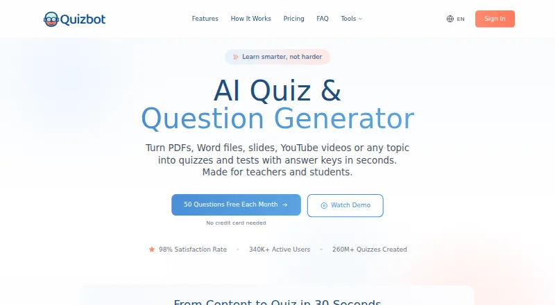 Quizbot screenshot