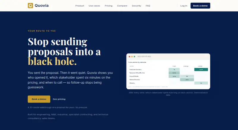 Quovia screenshot