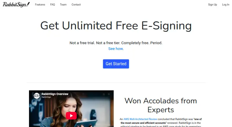 RabbitSign screenshot