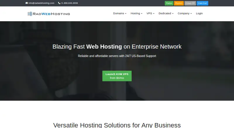 Rad Web Hosting screenshot