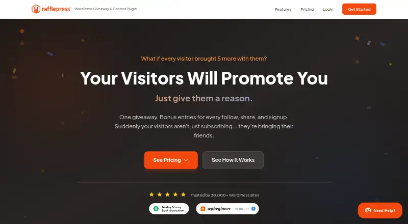 RafflePress screenshot