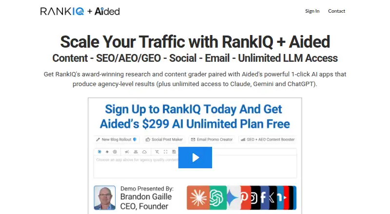 RankIQ screenshot
