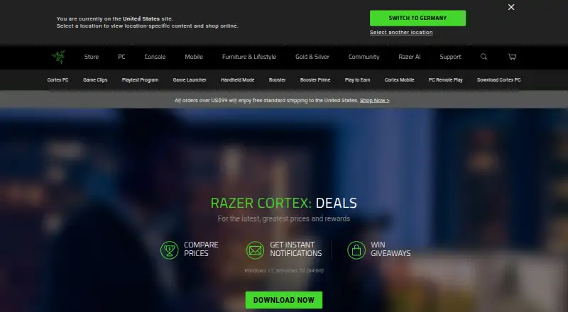 Razer Cortex: Deals screenshot