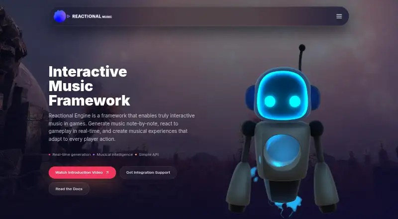 Reactional Engine screenshot