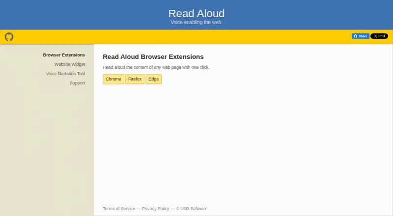Read Aloud screenshot