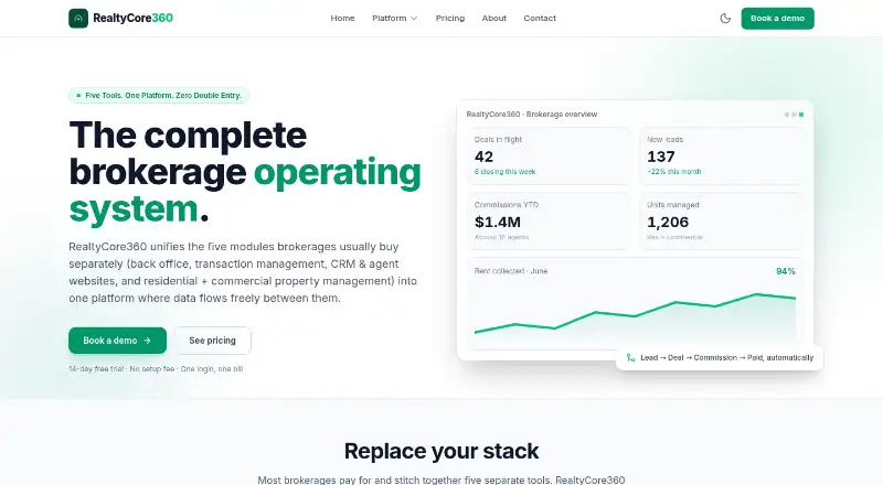 RealtyCore360 screenshot