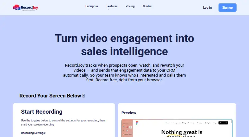 RecordJoy screenshot