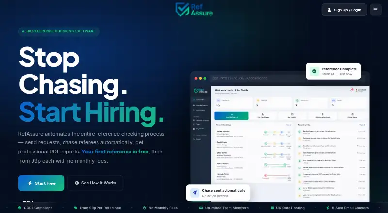 RefAssure screenshot