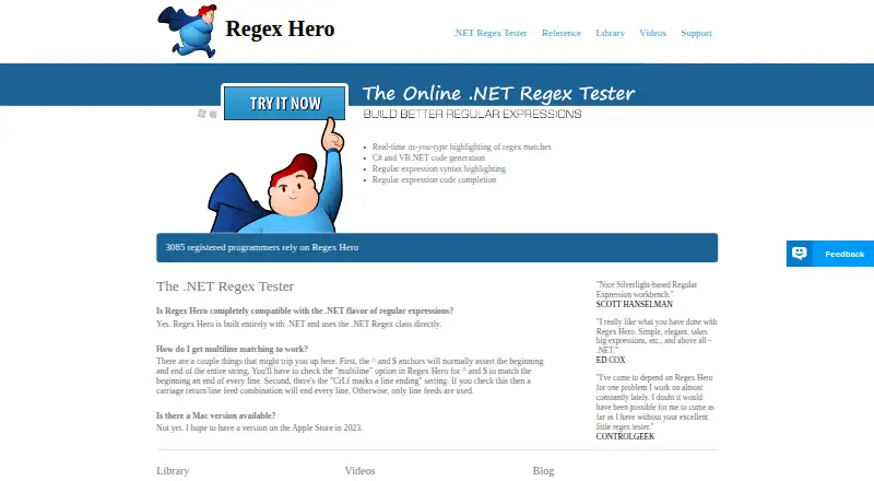 Regex Hero screenshot
