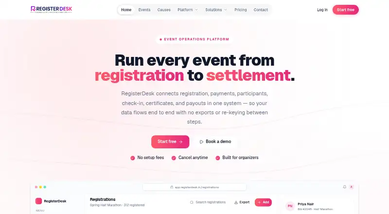 RegisterDesk screenshot