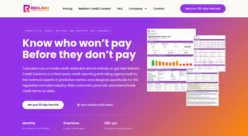 Reklaim Credit Solutions screenshot