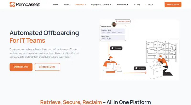 RemoAsset Offboarding screenshot