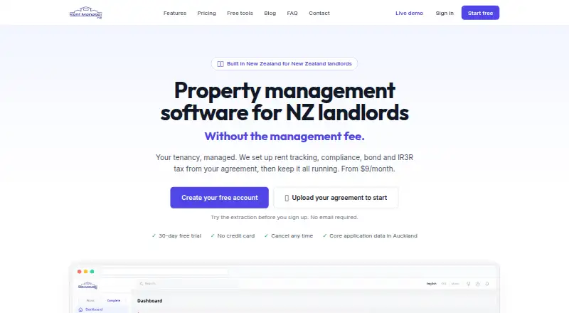 RentManager NZ screenshot