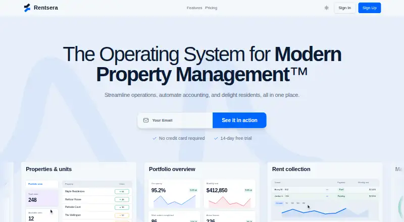 Rentsera screenshot