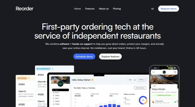 Reorder screenshot