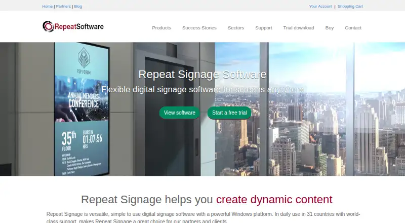 Repeat Signage screenshot
