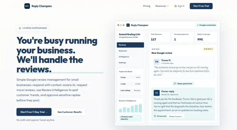 Reply Champion screenshot