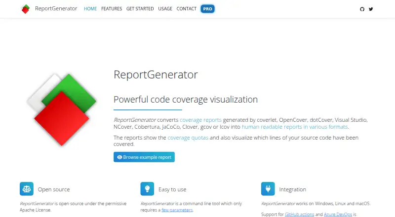 ReportGenerator screenshot