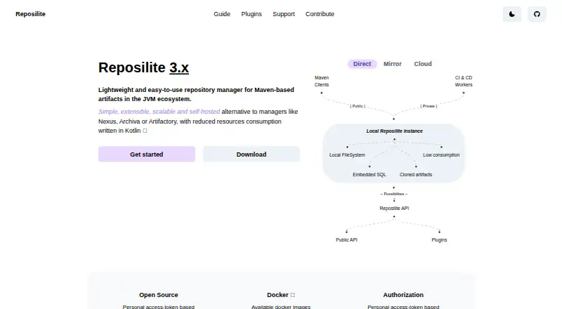 Reposilite screenshot
