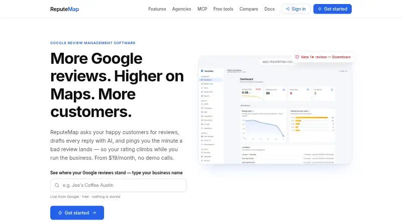 ReputeMap screenshot