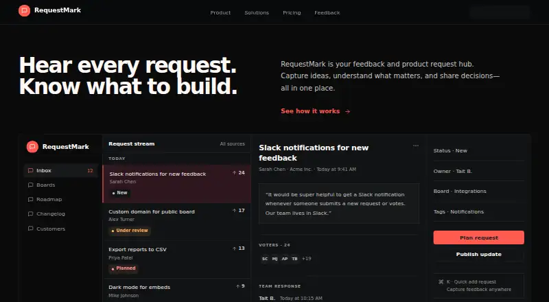 RequestMark screenshot