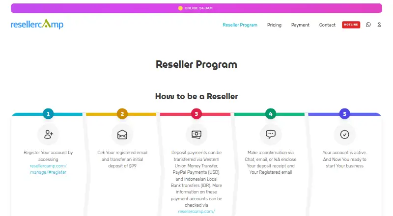 ResellerCamp screenshot