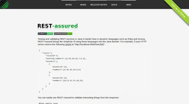 REST Assured screenshot