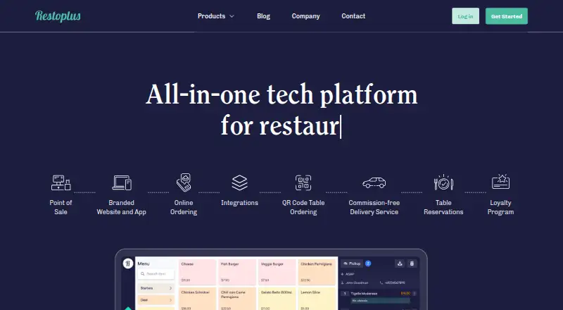 Restoplus screenshot