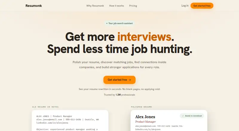 Resumonk screenshot