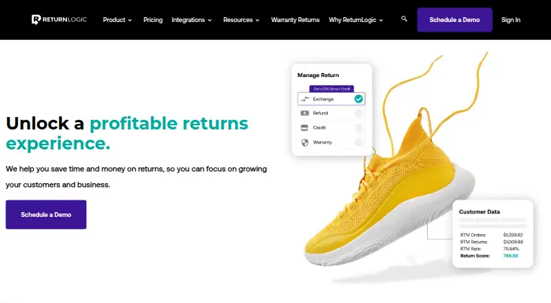 ReturnLogic screenshot