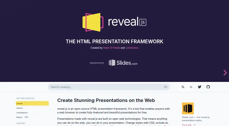 reveal.js screenshot