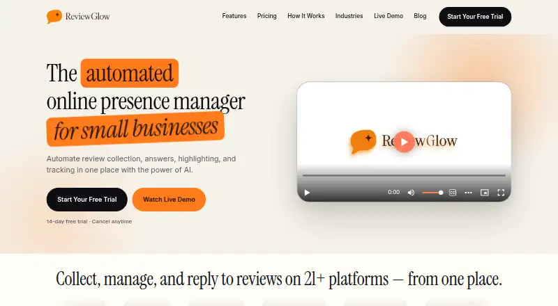 ReviewGlow screenshot