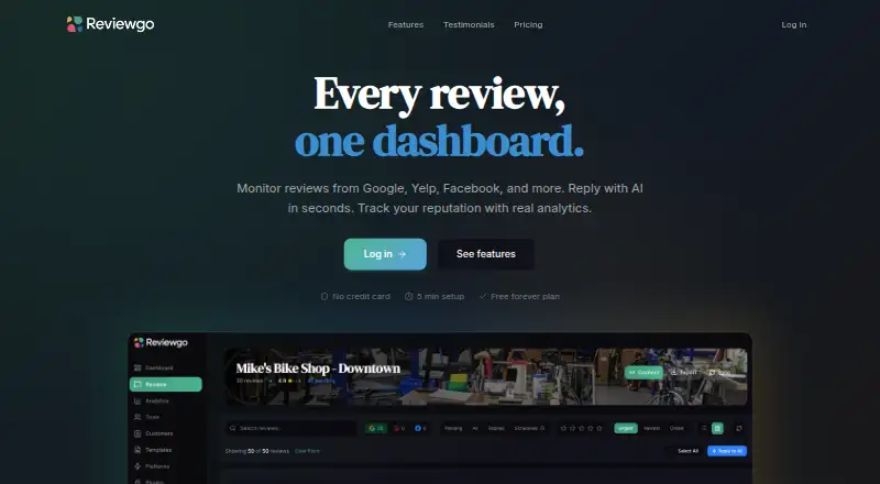 Reviewgo screenshot
