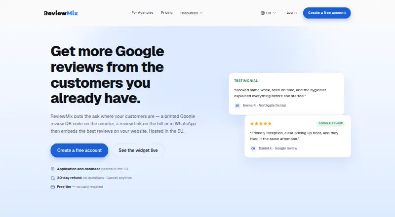 ReviewMix screenshot