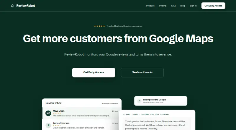 ReviewRobot screenshot