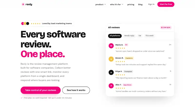 Revly screenshot
