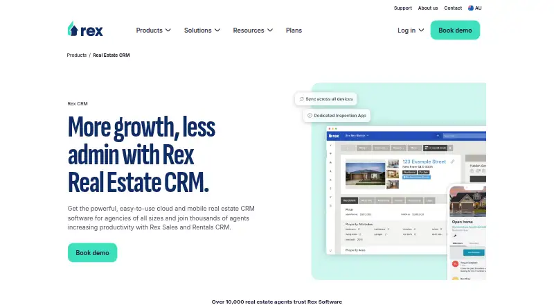 Rex CRM screenshot