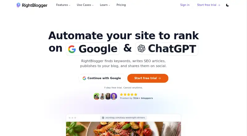 RightBlogger screenshot