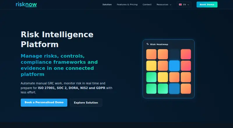 RiskNow screenshot