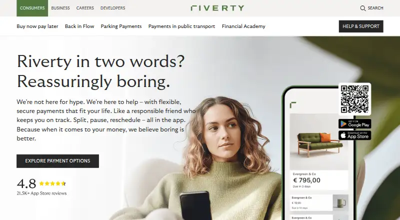 Riverty screenshot