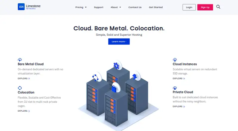 Limestone Networks Bare Metal Cloud screenshot