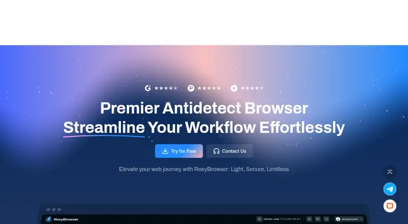 RoxyBrowser screenshot
