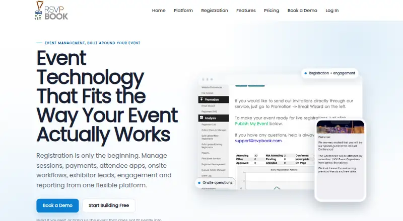 rsvpBOOK screenshot