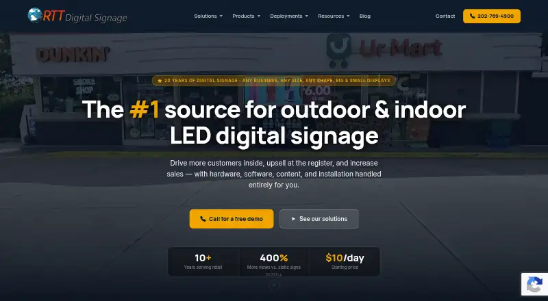 RTT Digital Signage screenshot